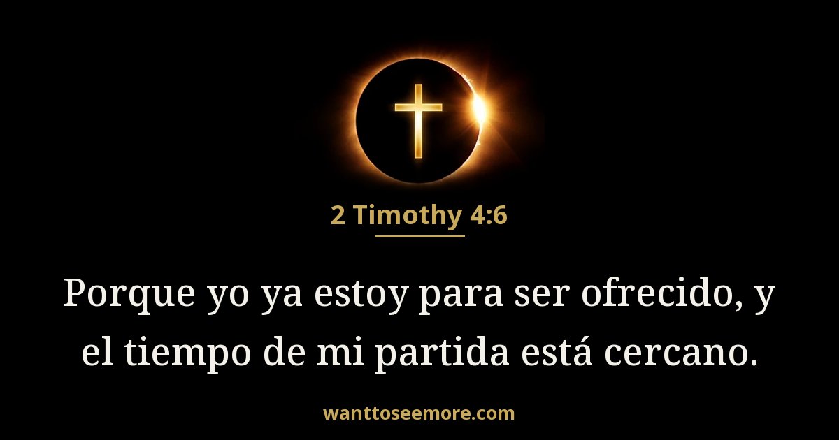 2 Timothy 4:6