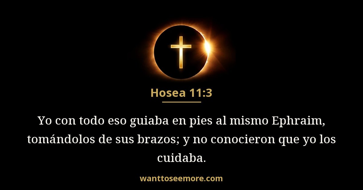 Hosea 11:3