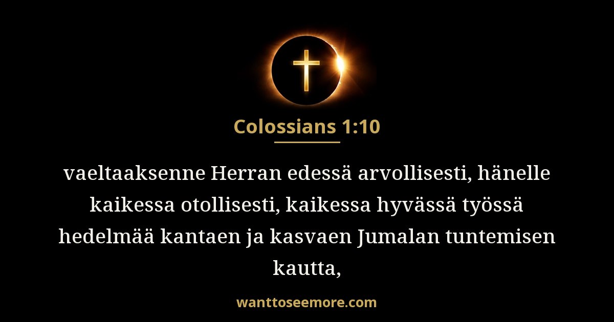 Colossians 1:10