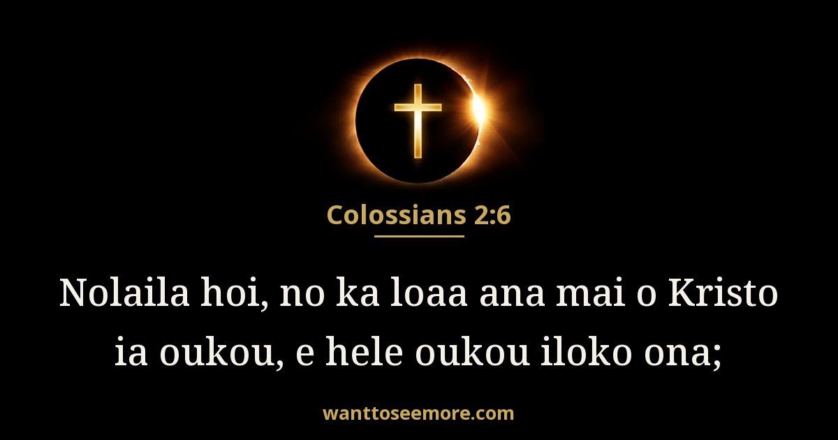 Colossians 2:6