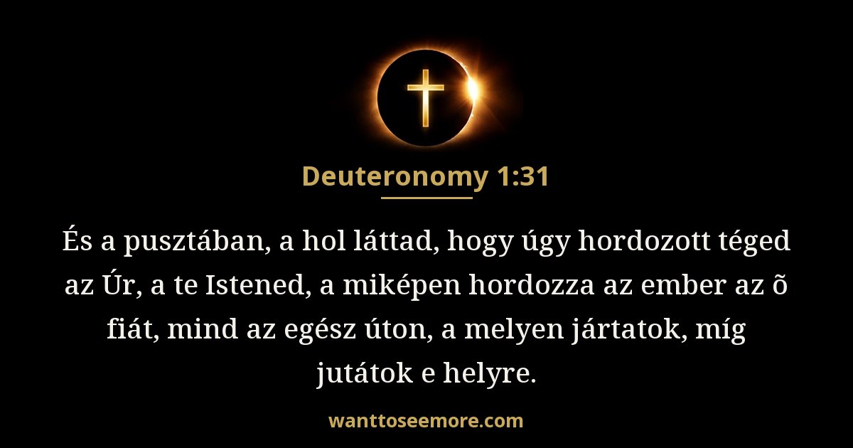5 Mózes 1:31