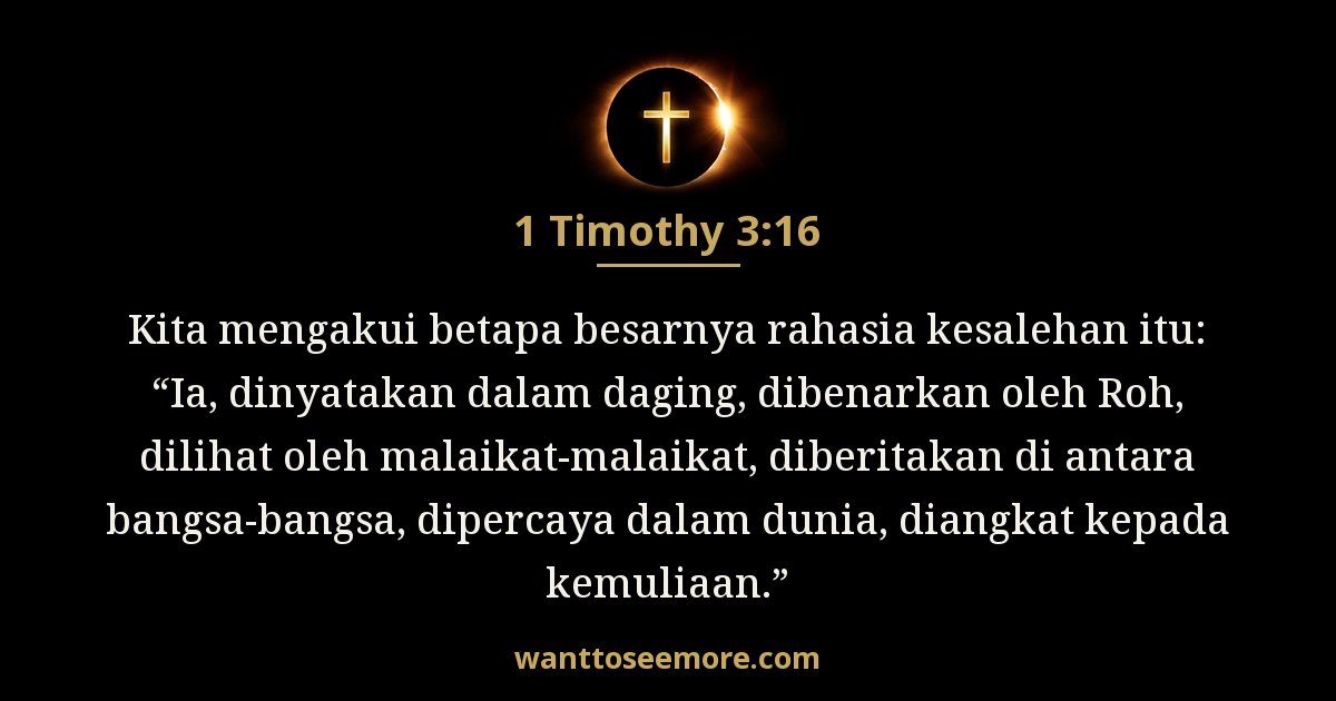 1 Timothy 3:16