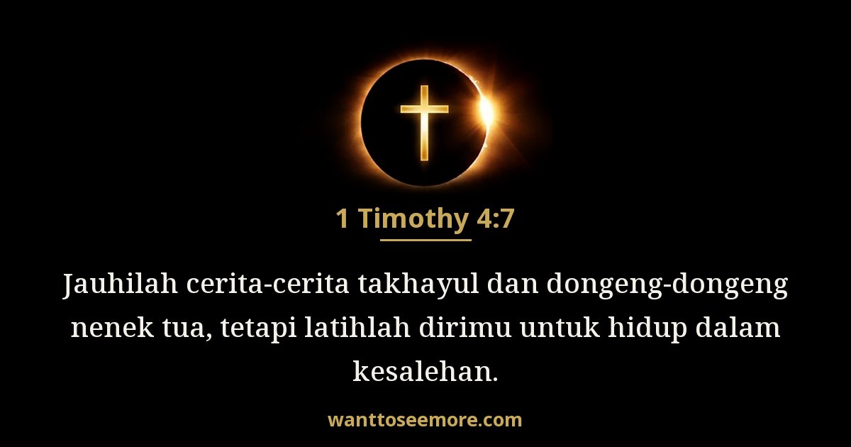 1 Timothy 4:7