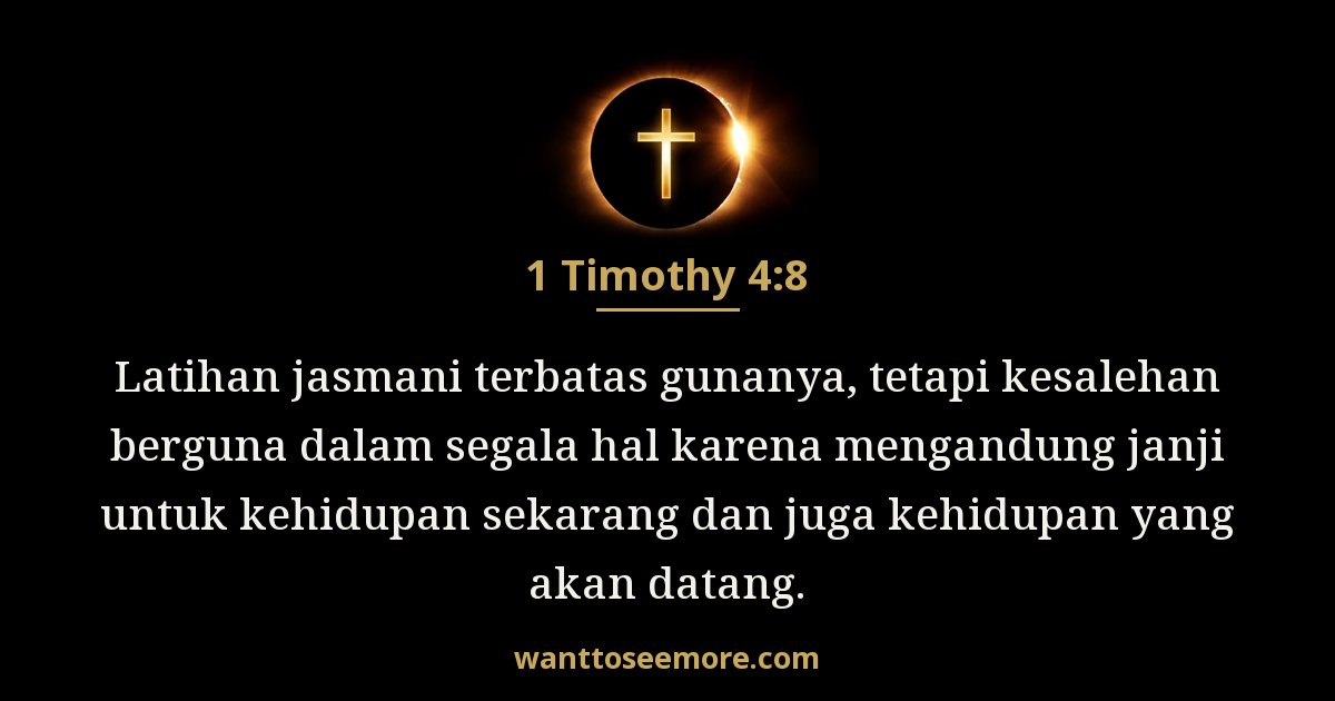 1 Timothy 4:8