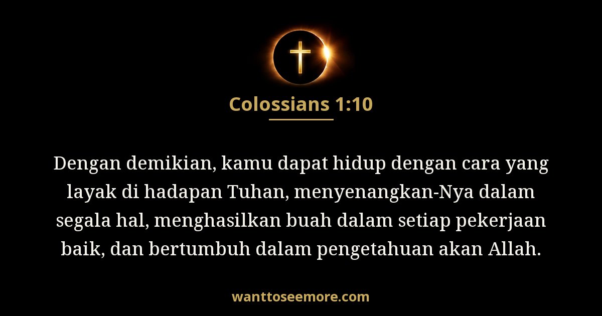 Colossians 1:10