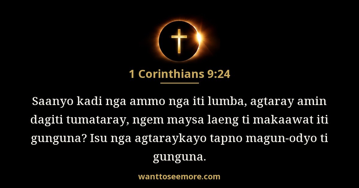 1 Corinthians 9:24