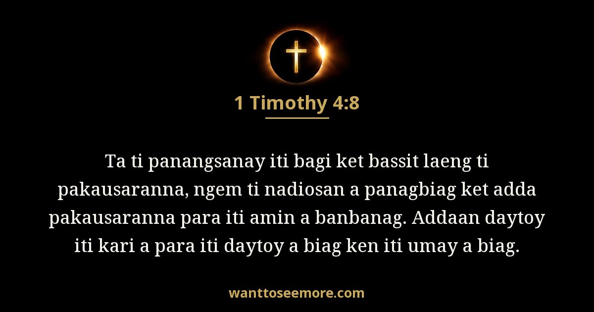 1TI 4:8