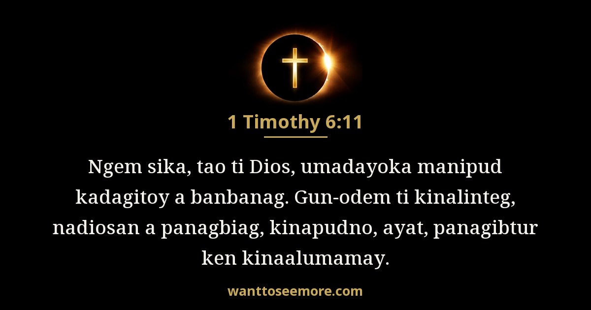 1 Timothy 6:11