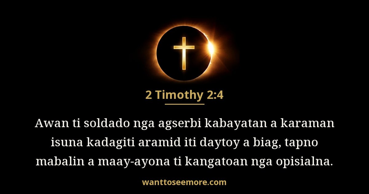 2 Timothy 2:4