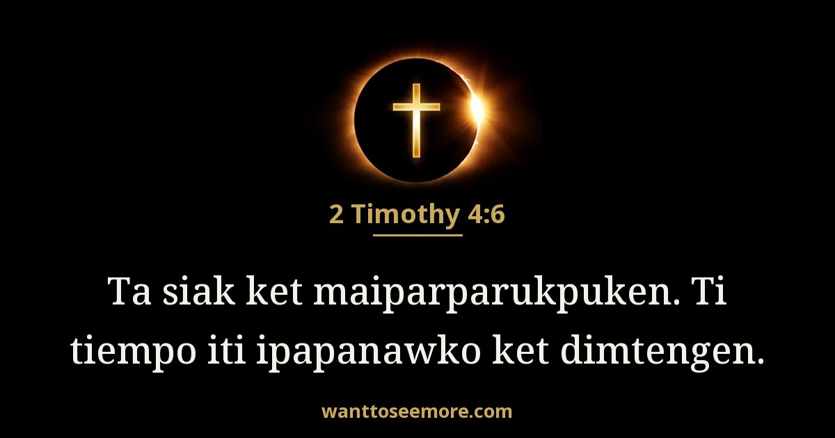 2 Timothy 4:6