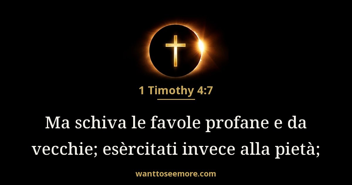 1 Timothy 4:7