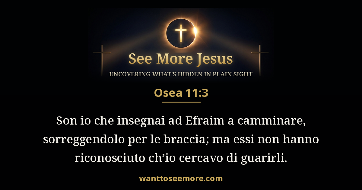 Hosea 11:3