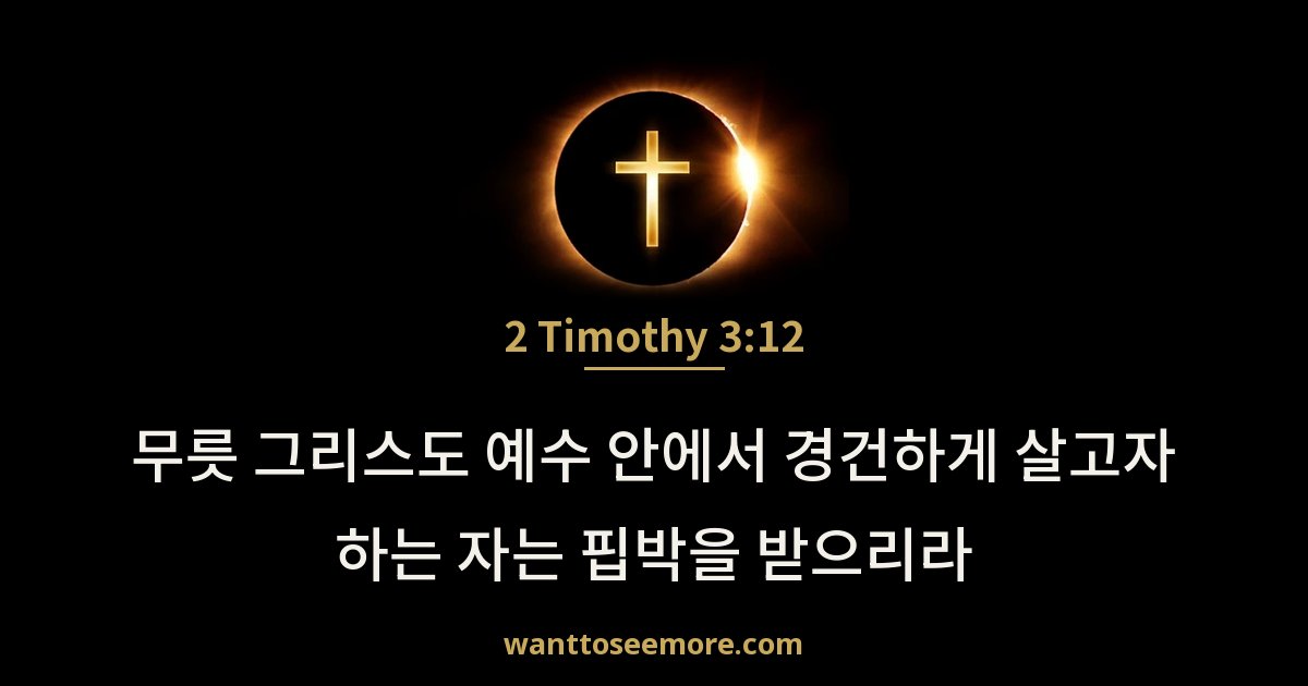 디모데후서 3:12