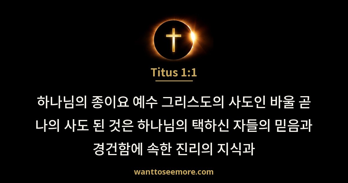 Titus 1:1