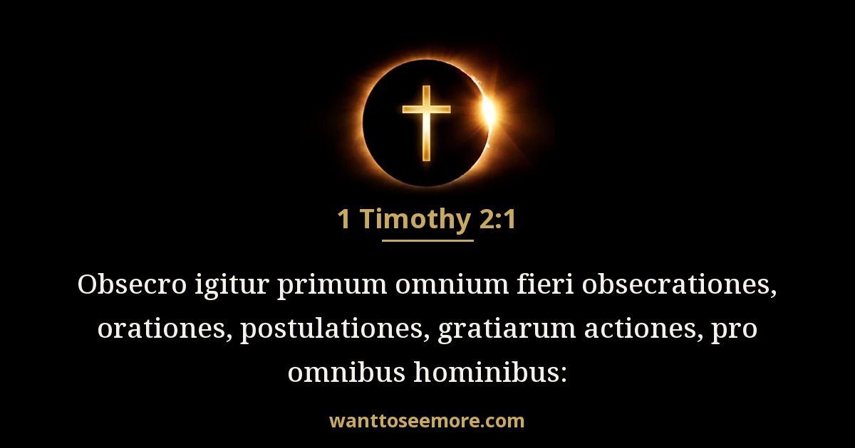 1 Timothy 2:1