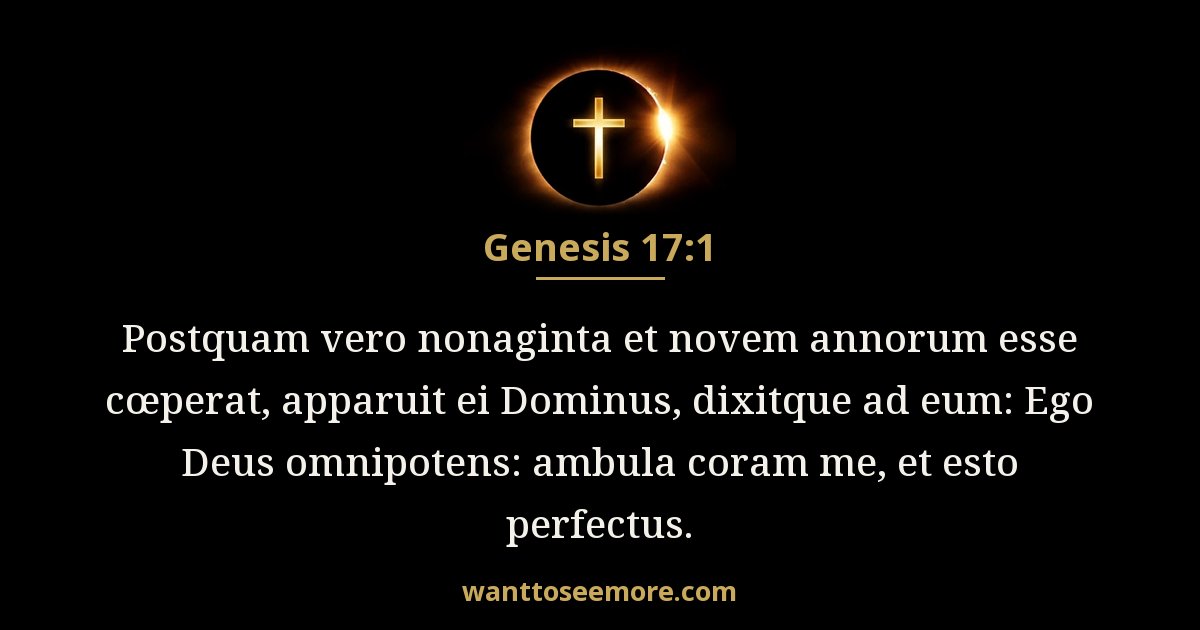 Genesis 17:1