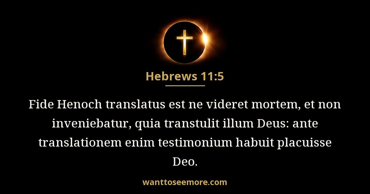 Hebrews 11:5