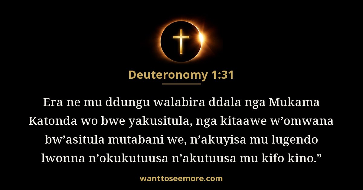 Deuteronomy 1:31