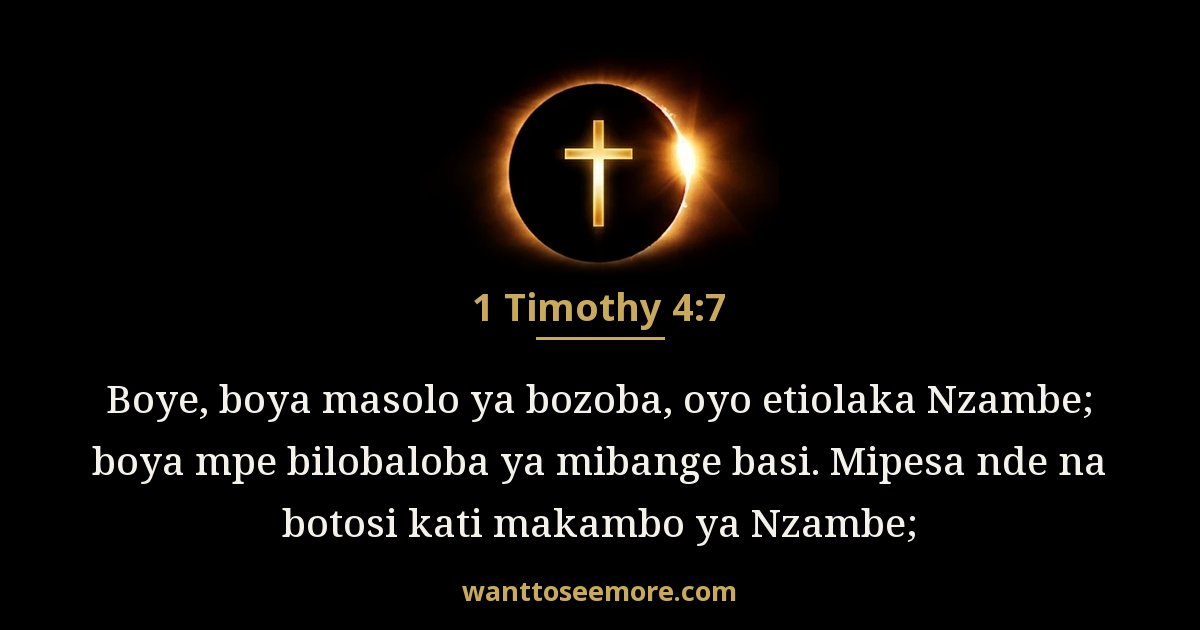 1 Timothy 4:7