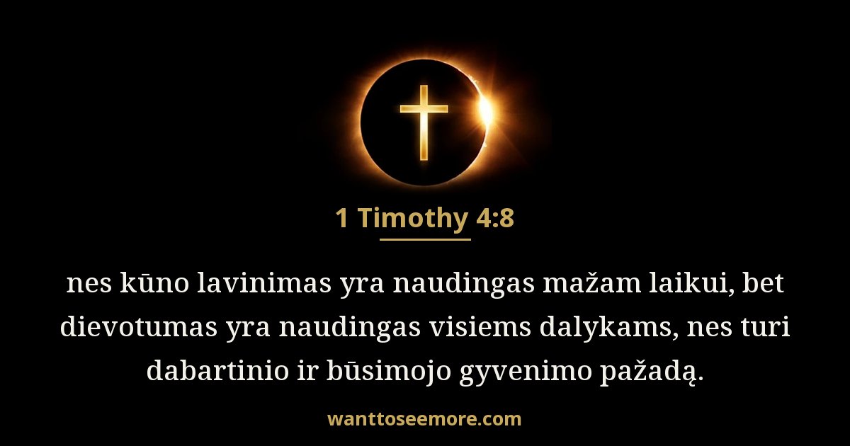 1 Timothy 4:8