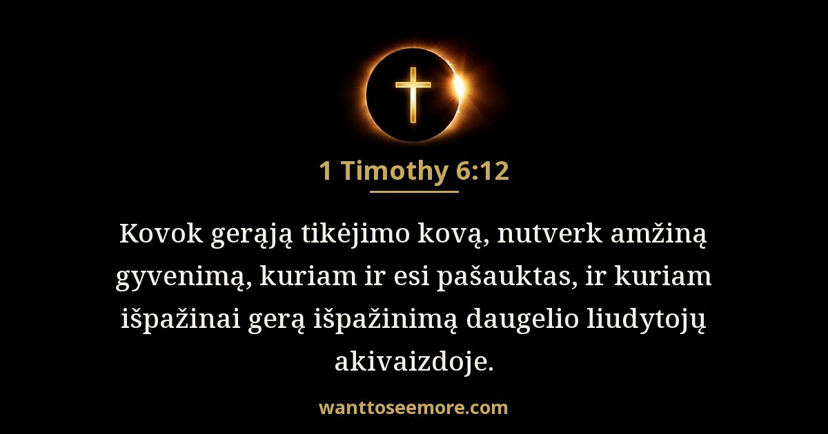 1 Timothy 6:12