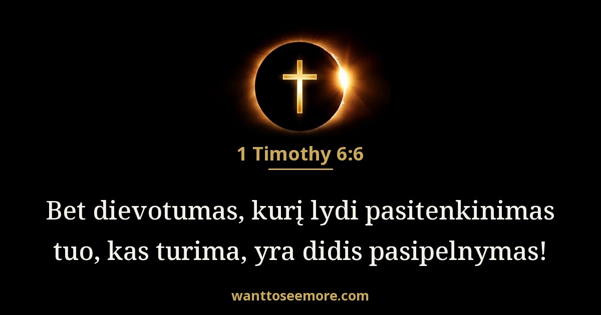 1 Timothy 6:6