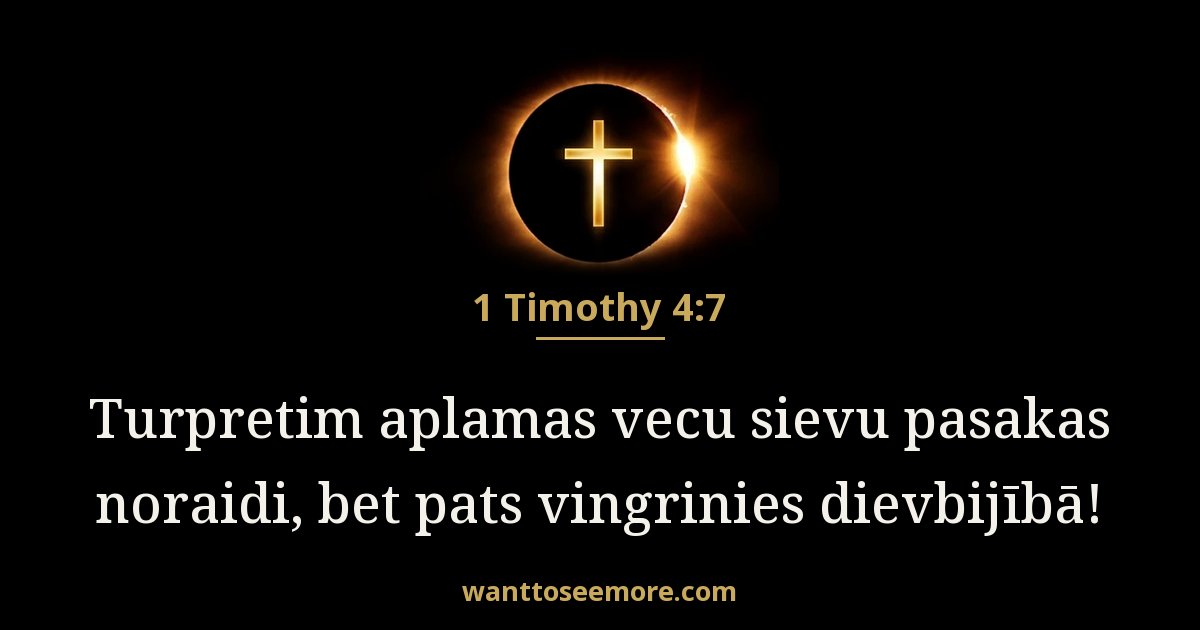 1 Timothy 4:7
