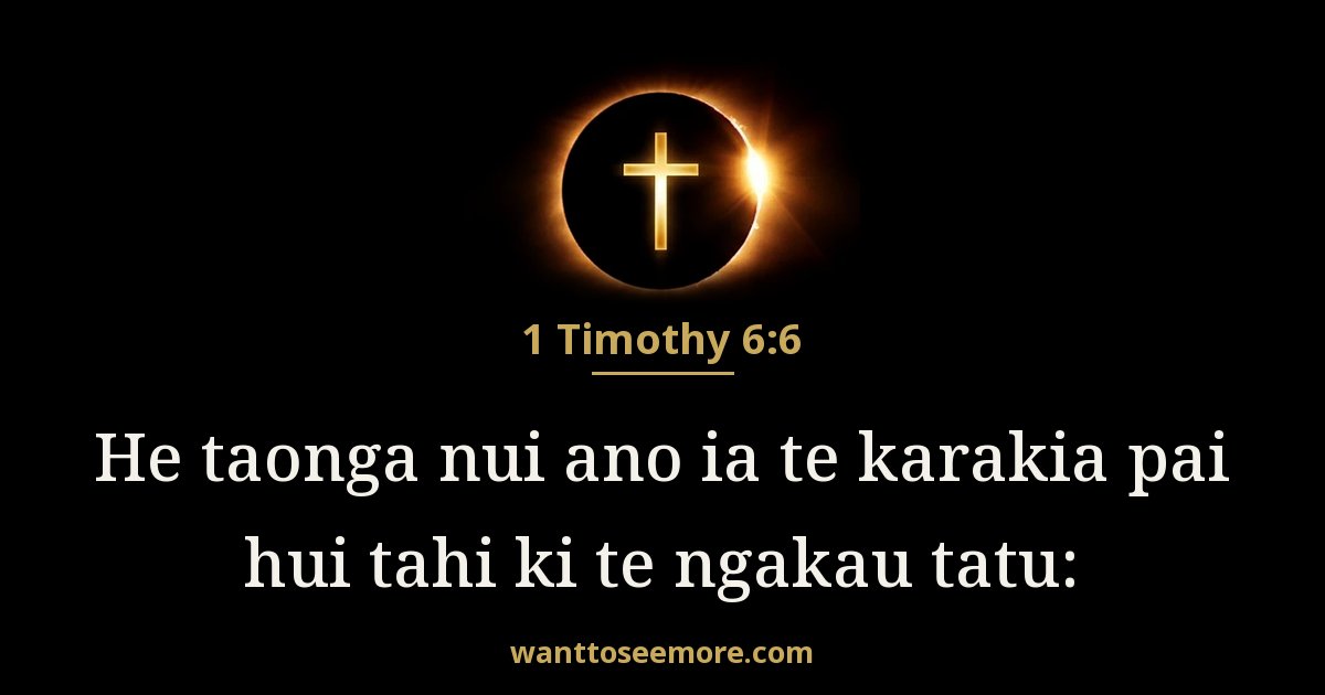 1 Timothy 6:6