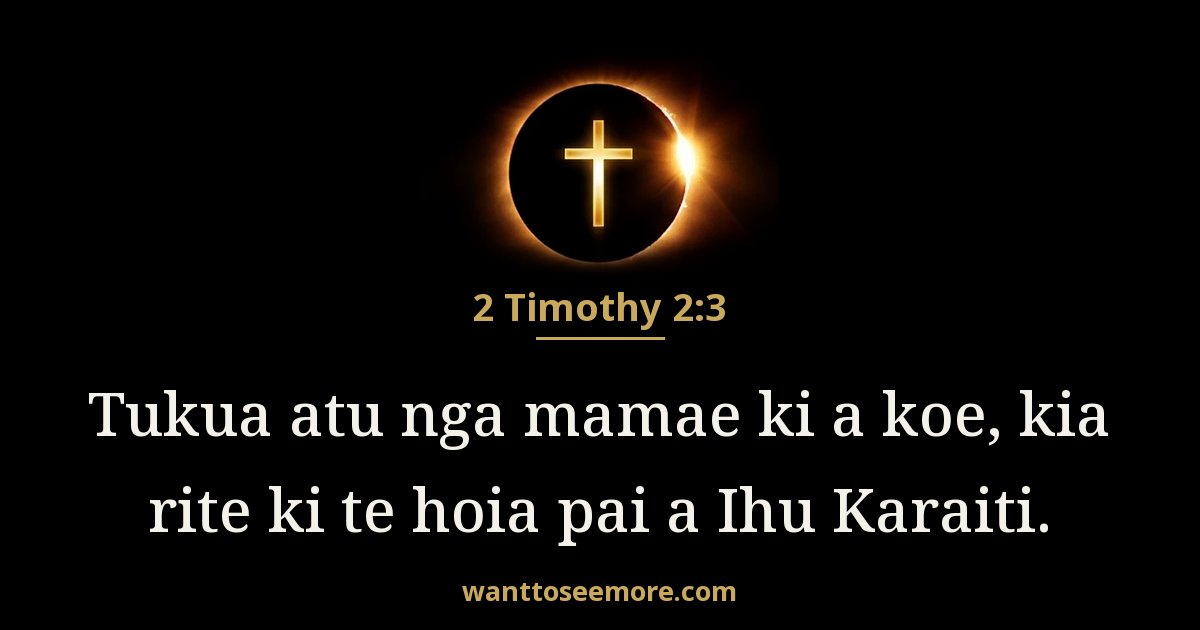 2 Timothy 2:3
