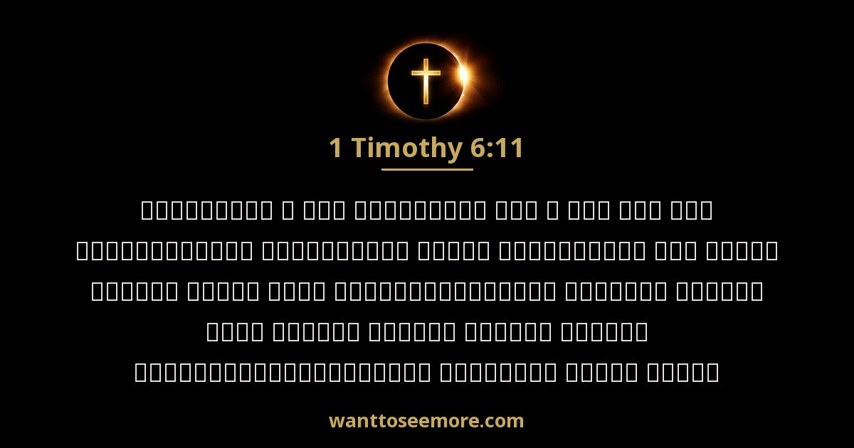 1 Timothy 6:11