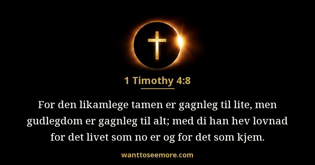 1 Timothy 4:8