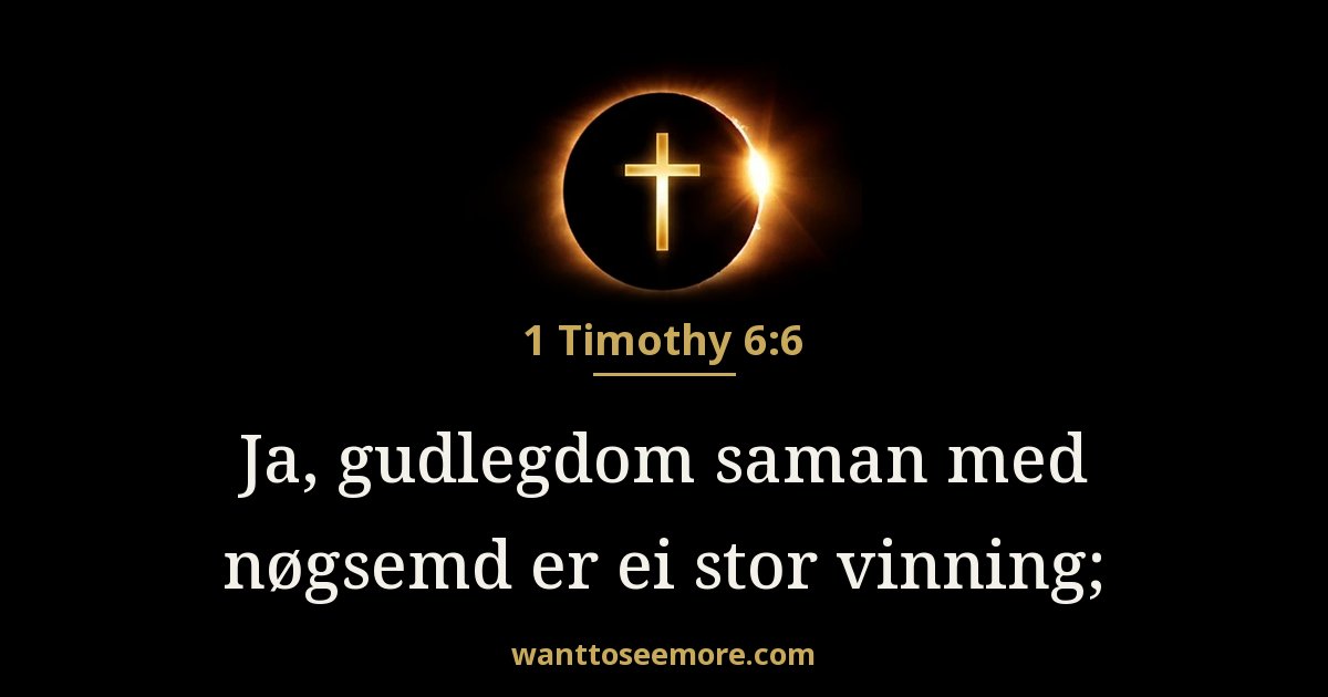 1 Timothy 6:6