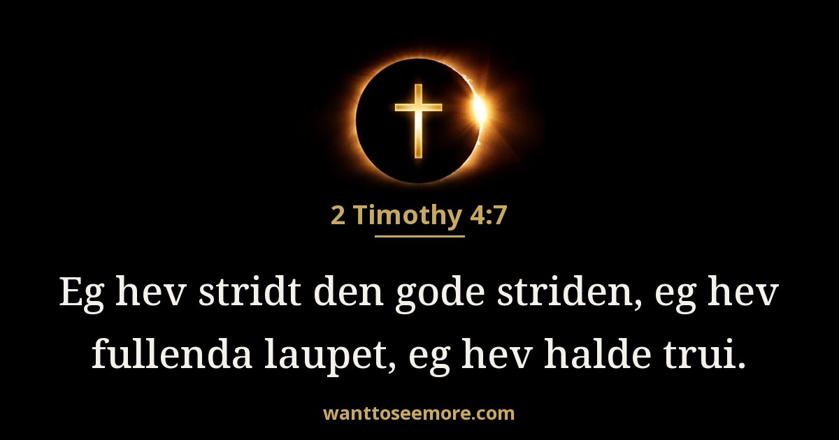 2 Timothy 4:7