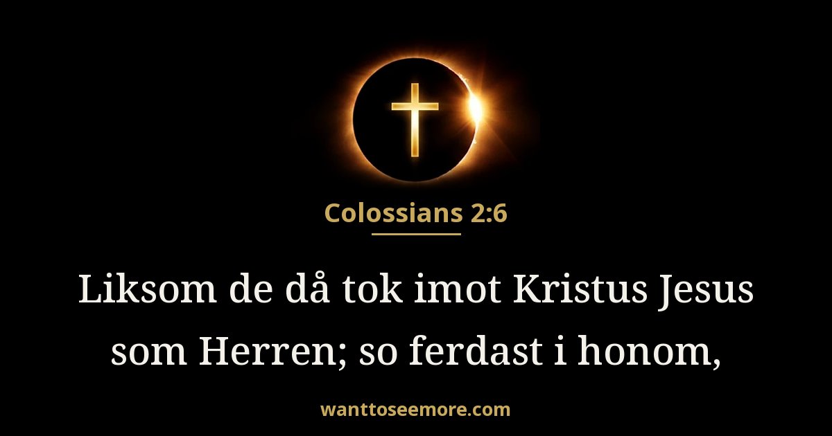 Colossians 2:6