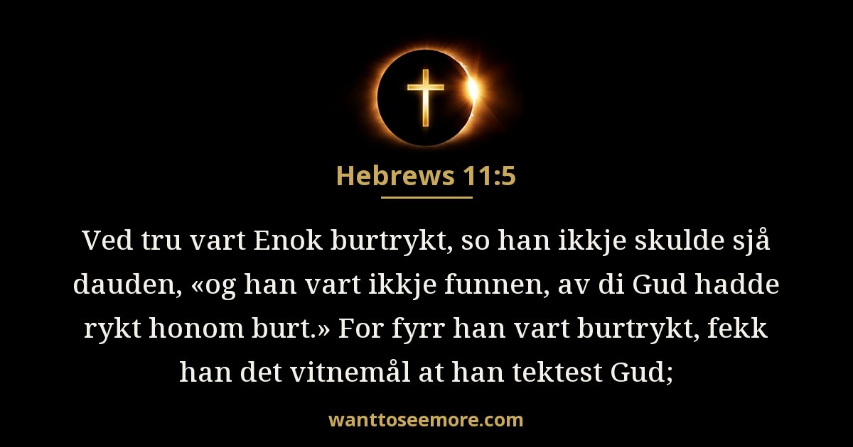 Hebrews 11:5