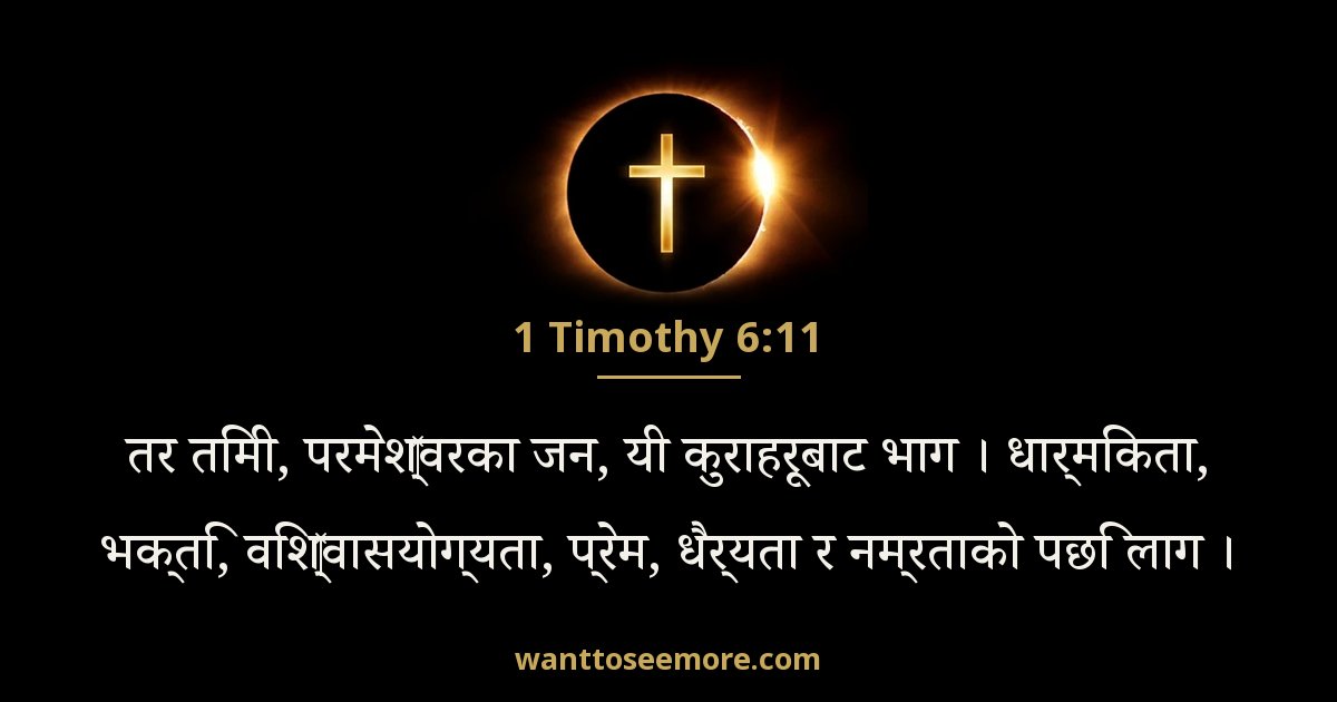 1 Timothy 6:11