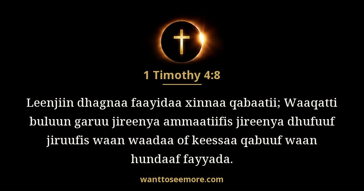 1 Timothy 4:8