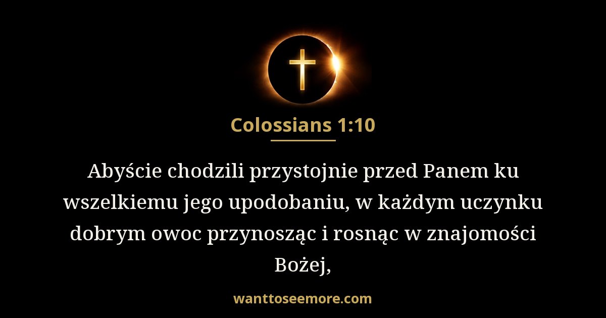 Colossians 1:10