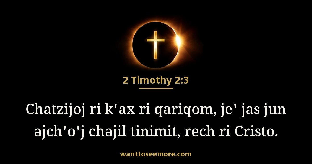 2 Timothy 2:3