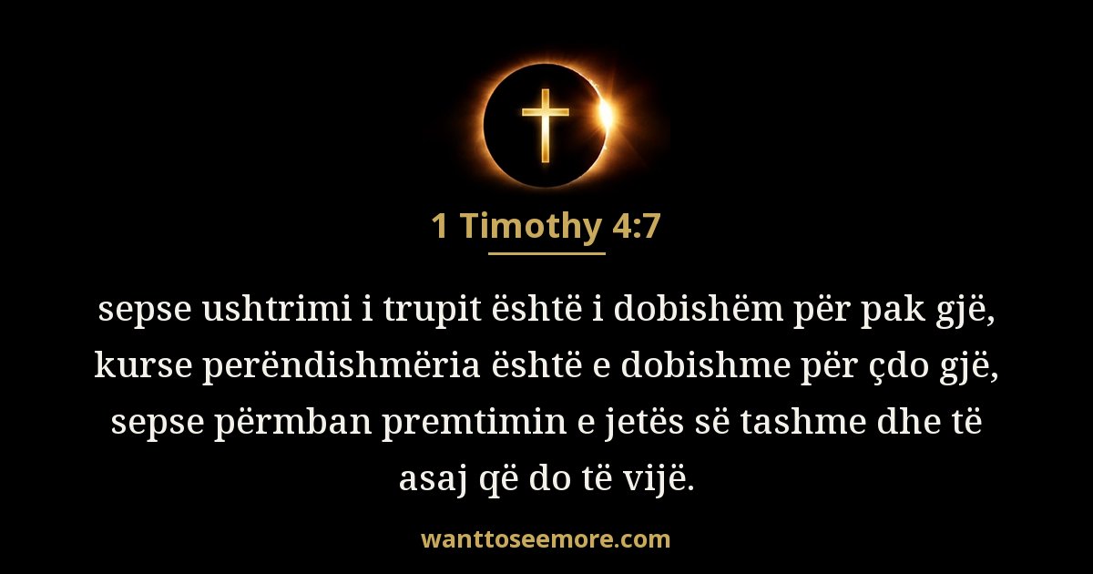 1 Timoteut 4:7