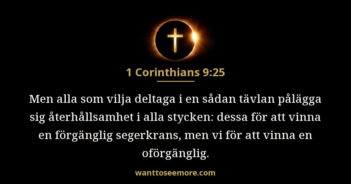 1 Korinthierbrevet 9:25