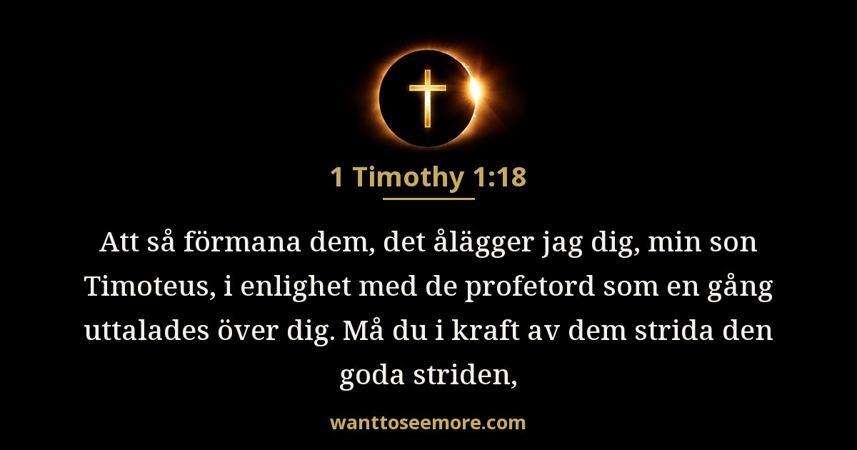 1 Timoteusbrevet 1:18