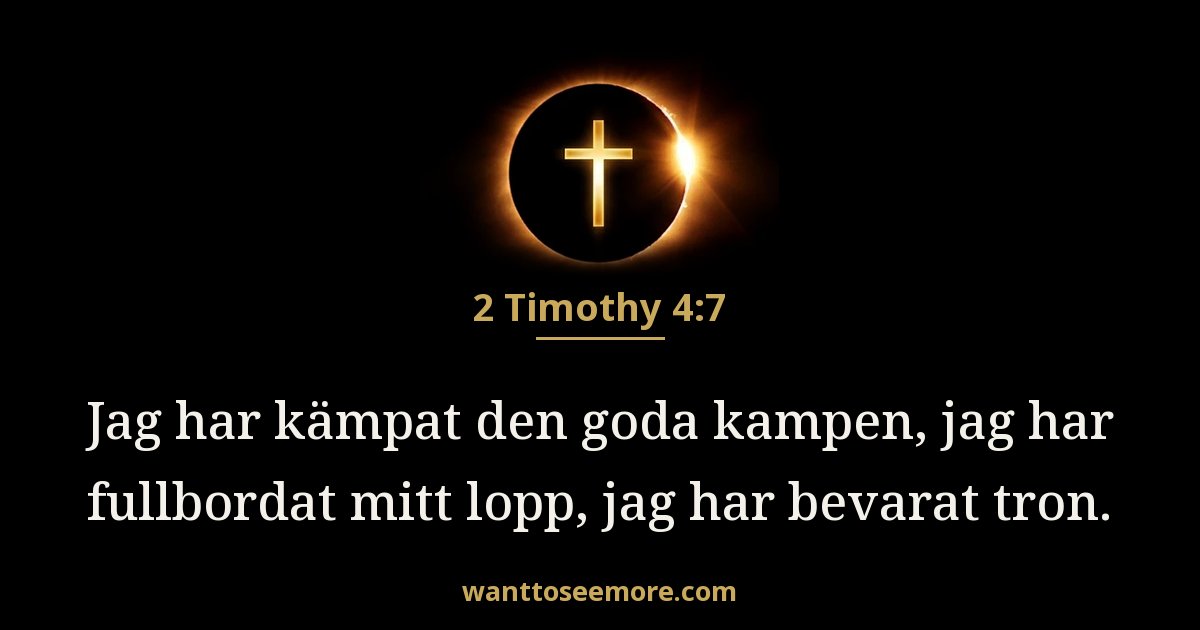 2 Timothy 4:7