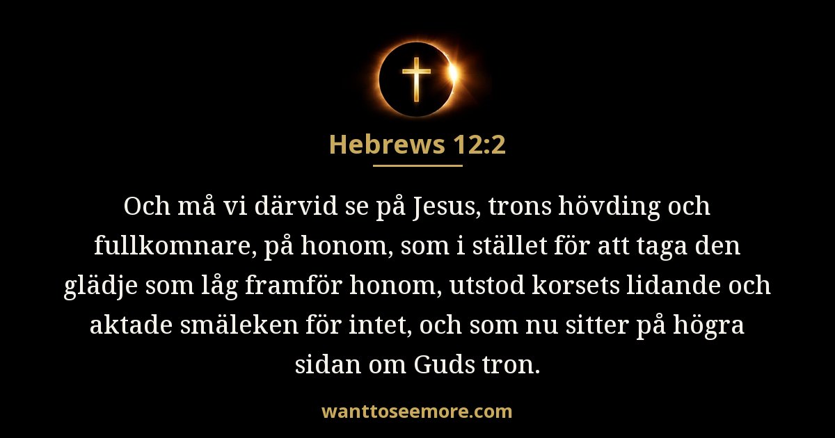 Hebreerbrevet 12:2