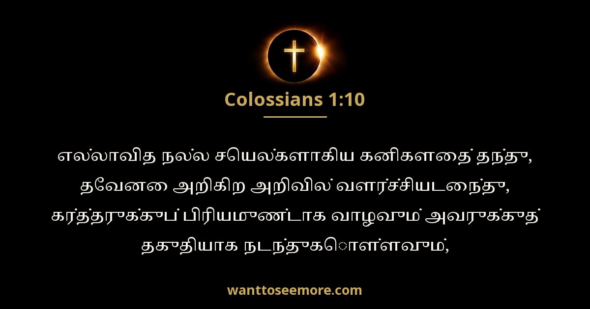 Colossians 1:10