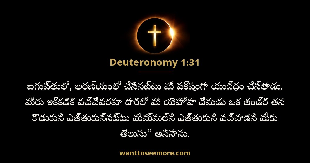 Deuteronomy 1:31