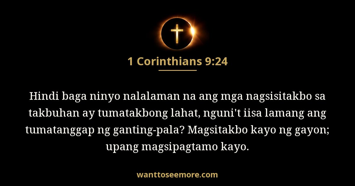 1 Mga Taga-Corinto 9:24