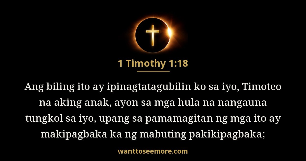 1 Timothy 1:18