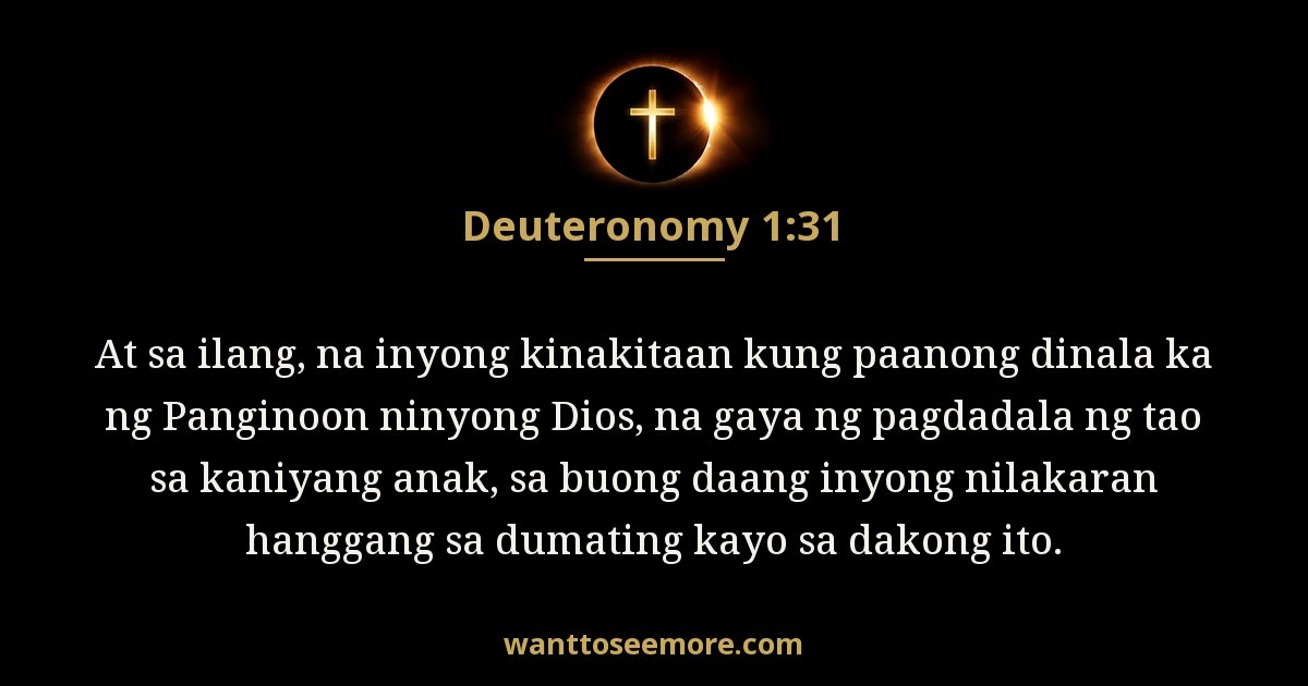 Deuteronomio 1:31