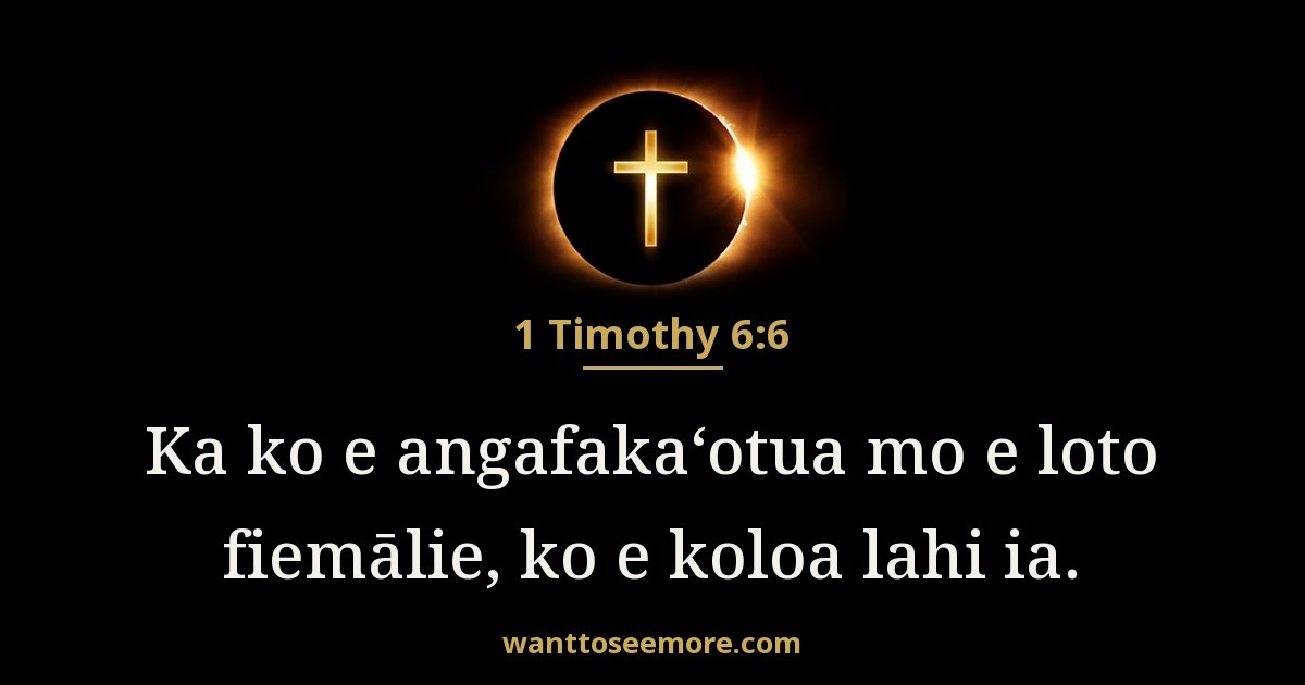 1TI 6:6